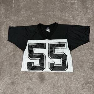 Youth Football Practice Jersey 55 Size 10 Black White Halloween Sportswear